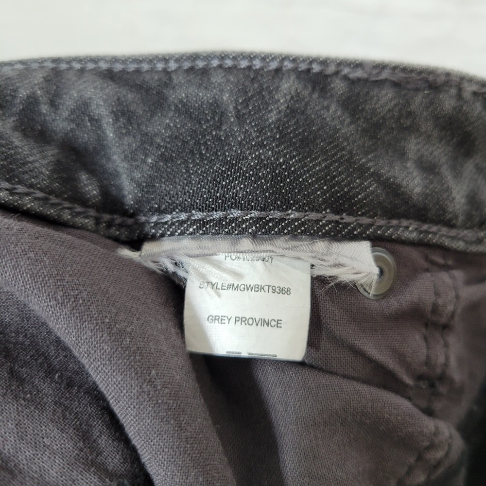 NYDJ Teresa Wide Leg Jeans Grey Province Floral Sz 12 Boho LiftTuck Raw Hem - Picture 6 of 7